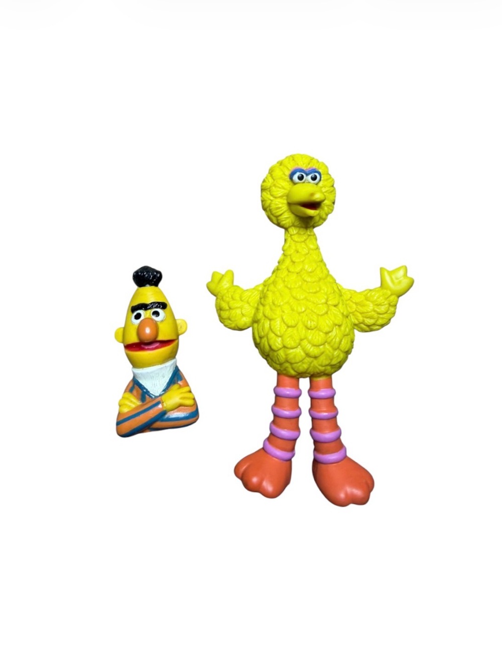 Sesame Street 6 inch Big Bird and 3 inch Bert 2-Piece Figure Set